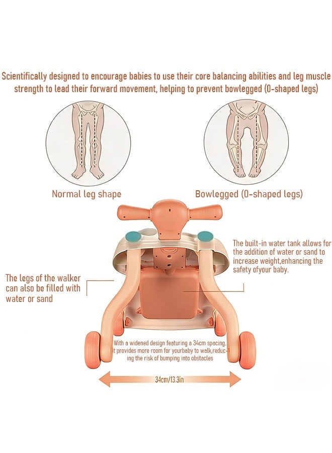 أجريون 3 في 1 مشاية أطفال 3 في 1 للبنات والأولاد مشاية للجلوس والوقوف، مركز أنشطة تعليمية مع لوحة لعب قابلة للإزالة تصميم ألعاب مشي للأطفال الرضع والبنات (أخضر) - Image 4